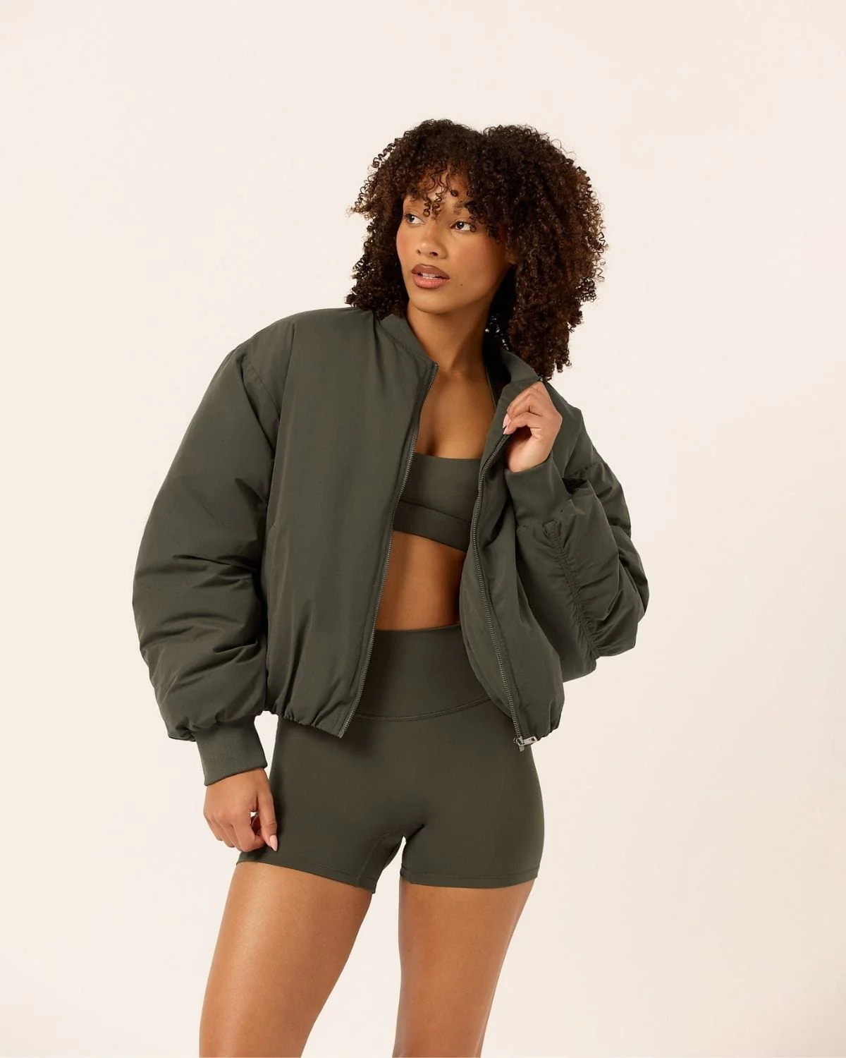 Bomber Jacket | Deep Olive - Image 6