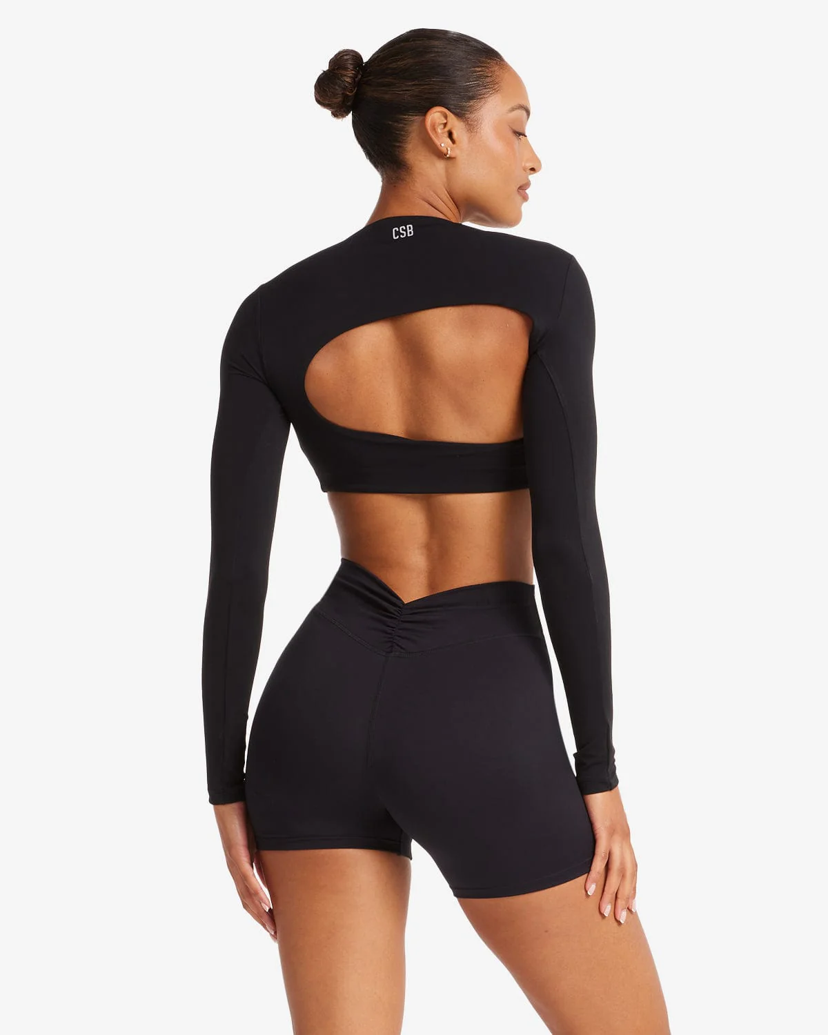 Fade Define Long Sleeve Crop | Carbon - Image 3