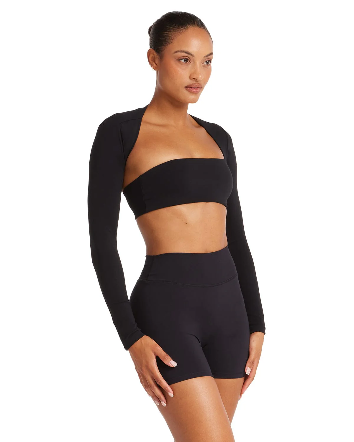 Fade Define Long Sleeve Crop | Carbon - Image 4
