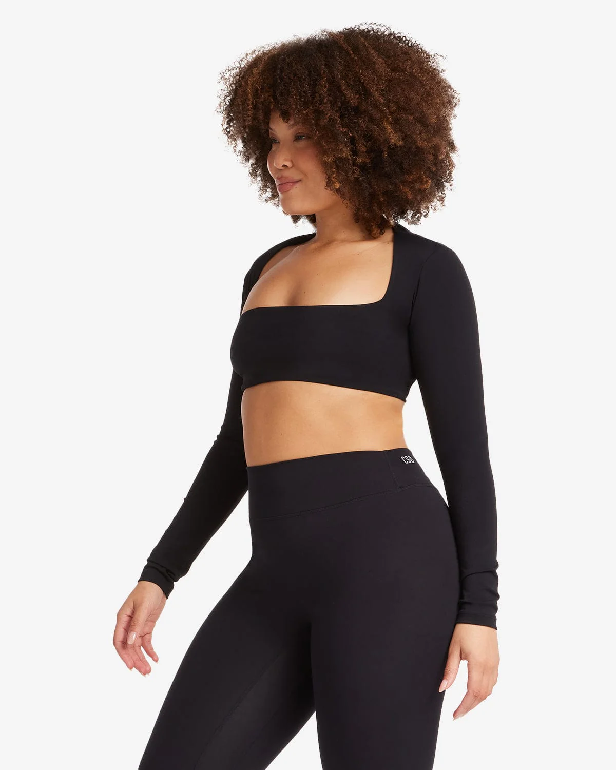 Fade Define Long Sleeve Crop | Carbon - Image 8