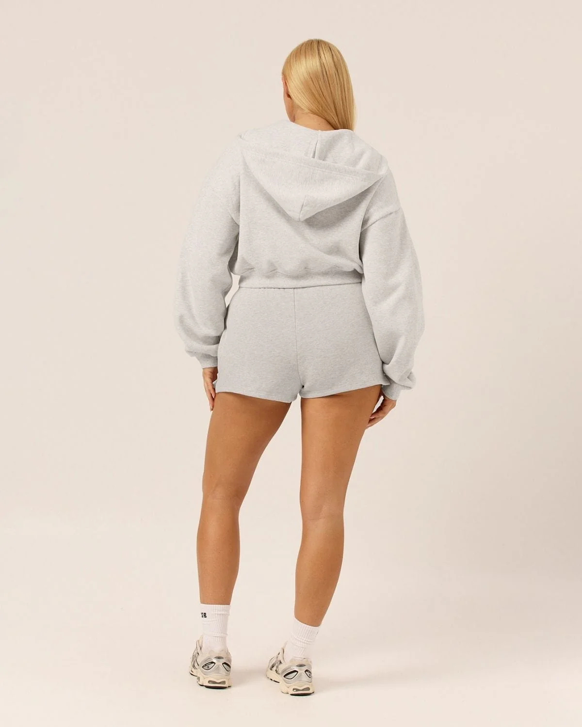 Fleece Sweat Shorts | Snow Marl - Image 8