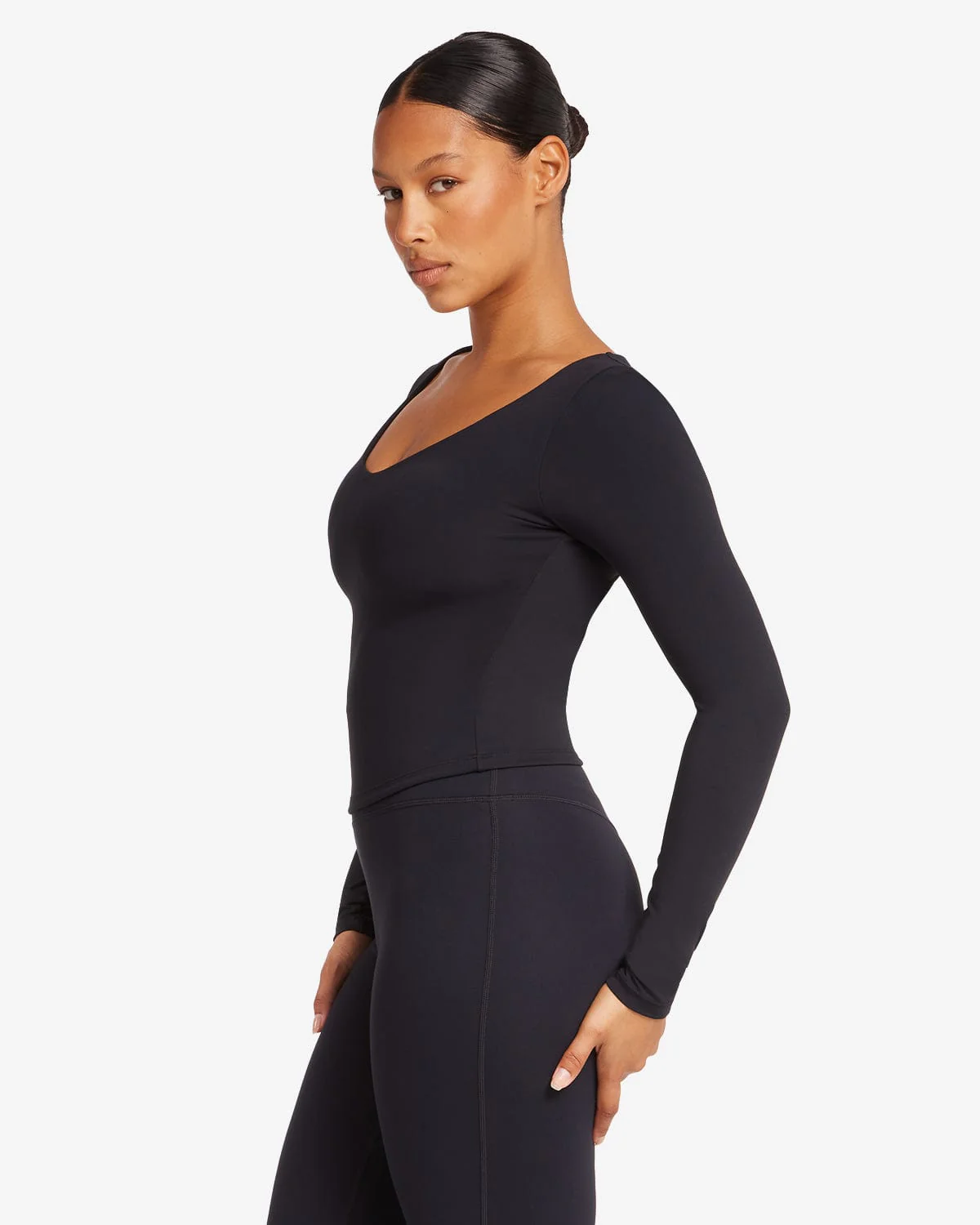 Form Alina Long Sleeve Top | Black - Image 7