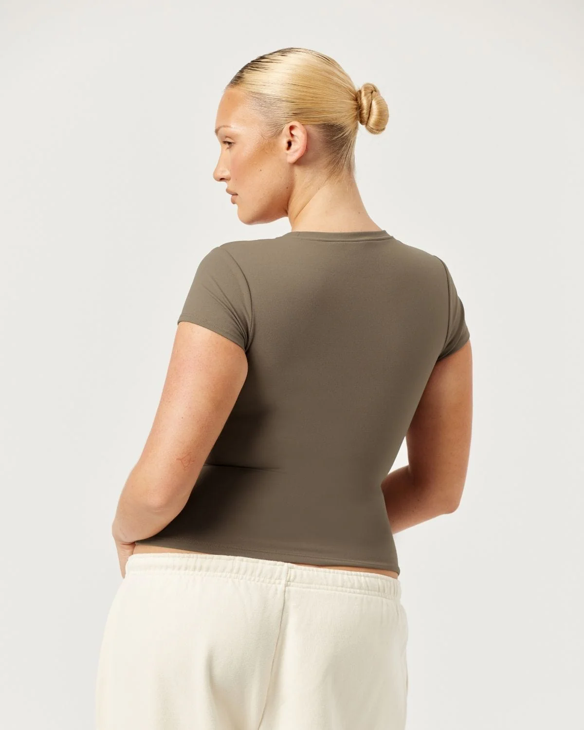 Form Capped Sleeve Tee | Chocolate Chip - Image 9