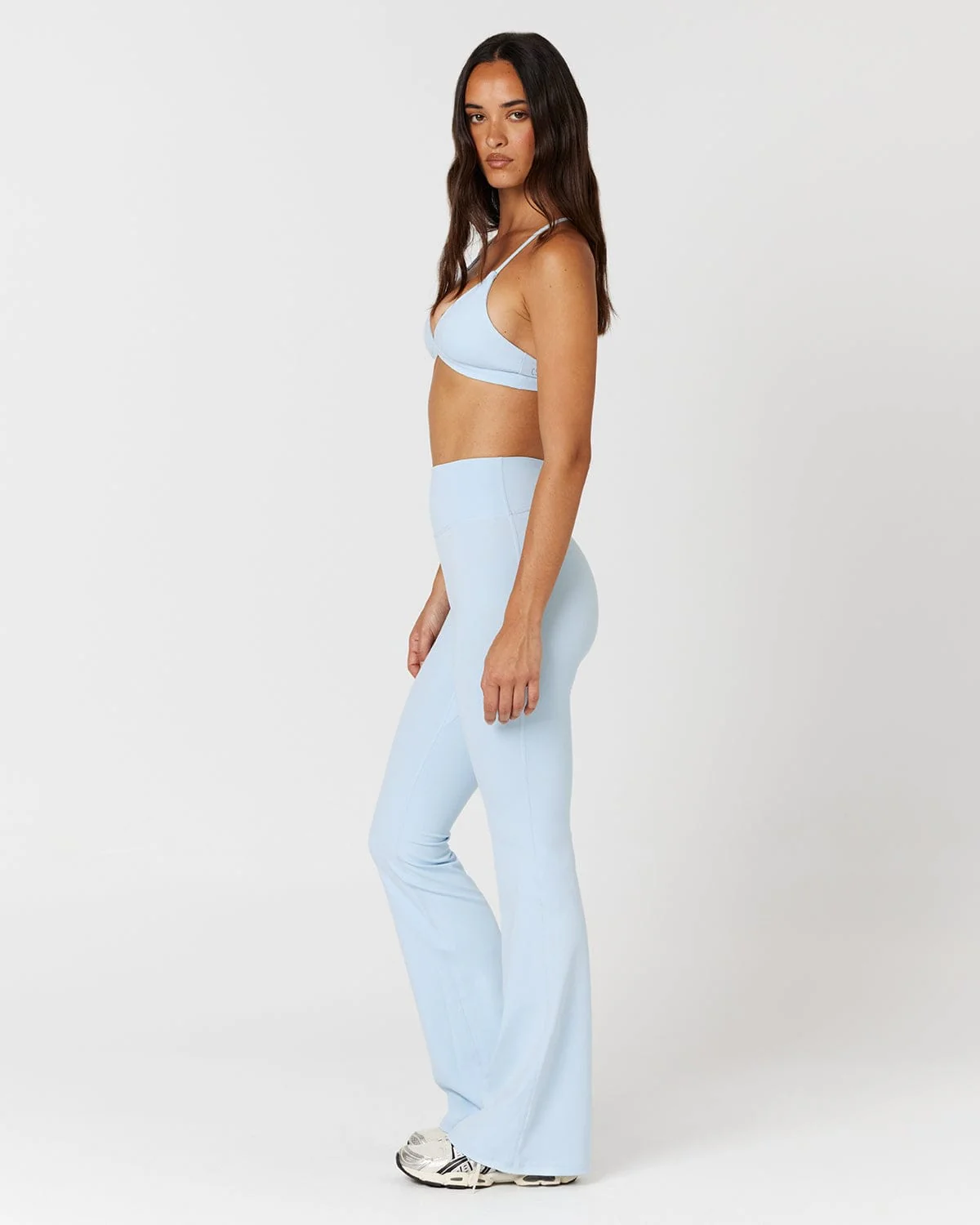 Form Invisible Scrunch Flare Leggings | Powder Blue - Image 6