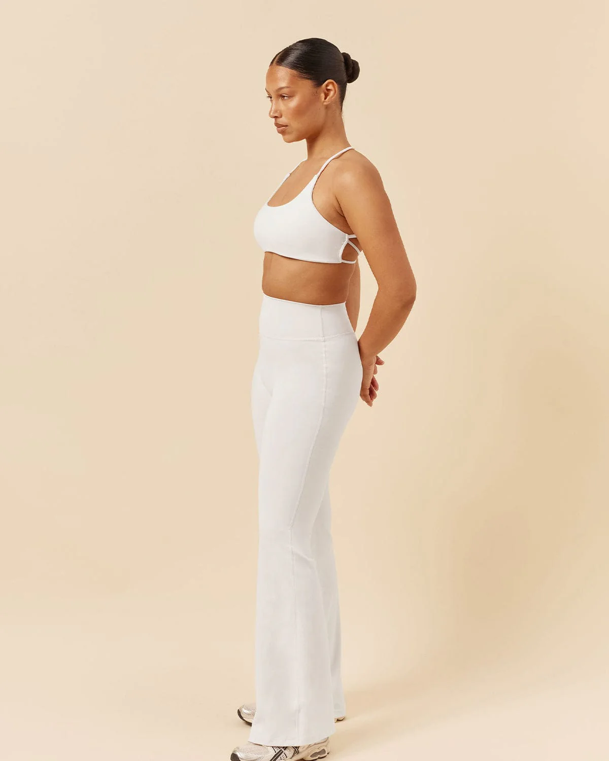 Form Invisible Scrunch Flare Leggings | Vanilla - Image 12