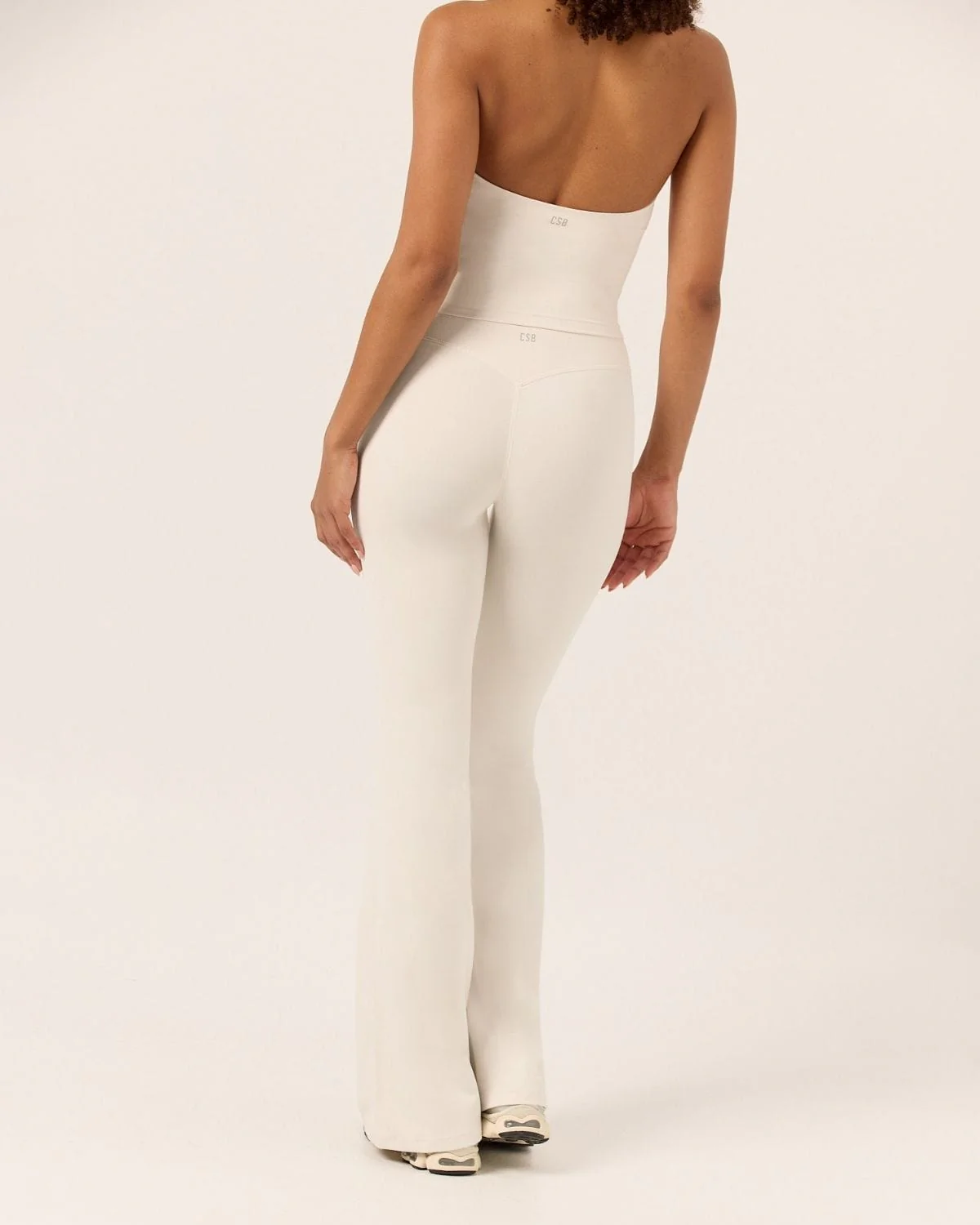 Form Invisible Scrunch Flare Leggings | Vanilla - Image 8