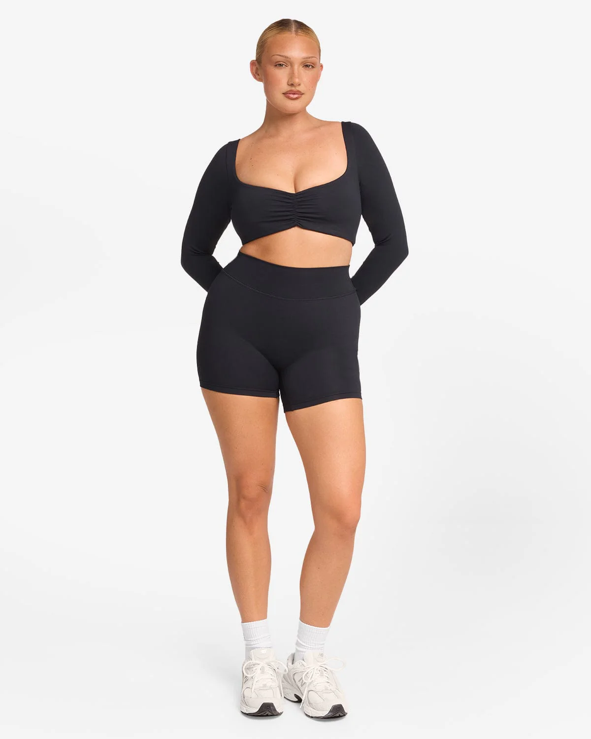 Form Invisible Scrunch Shorts 5" | Black - Image 6