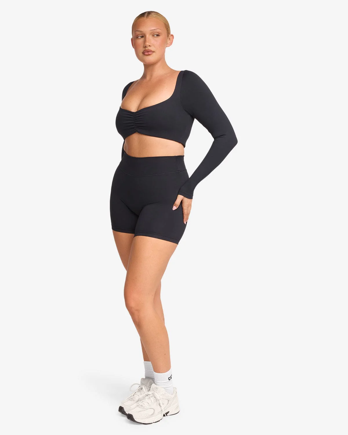 Form Invisible Scrunch Shorts 5" | Black - Image 8