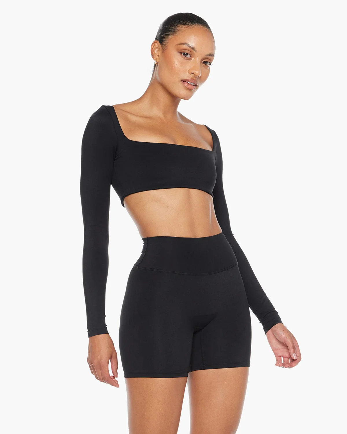 Freedom Scoop Long Sleeve Crop | Black - Image 10