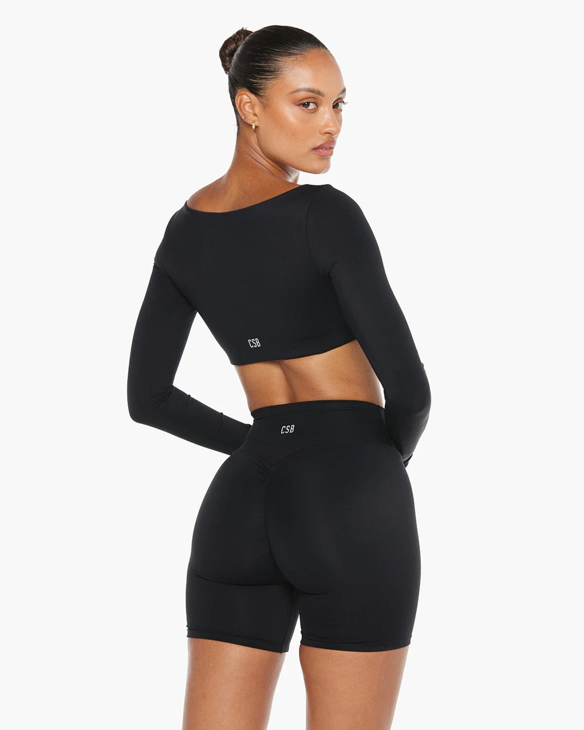Freedom Scoop Long Sleeve Crop | Black - Image 11