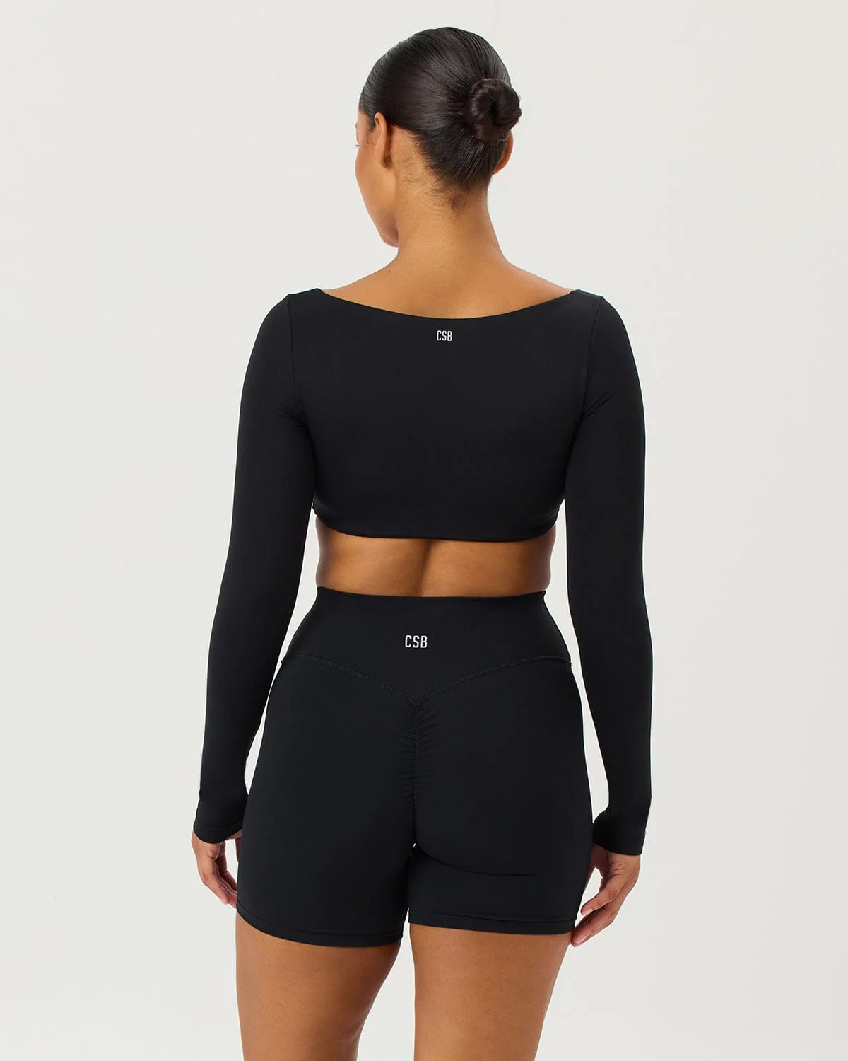 Freedom Scoop Long Sleeve Crop | Black - Image 3