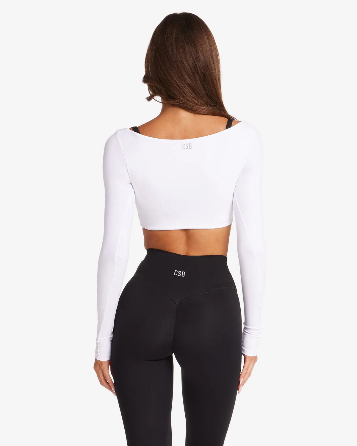Freedom Scoop Long Sleeve Crop | White - Image 6