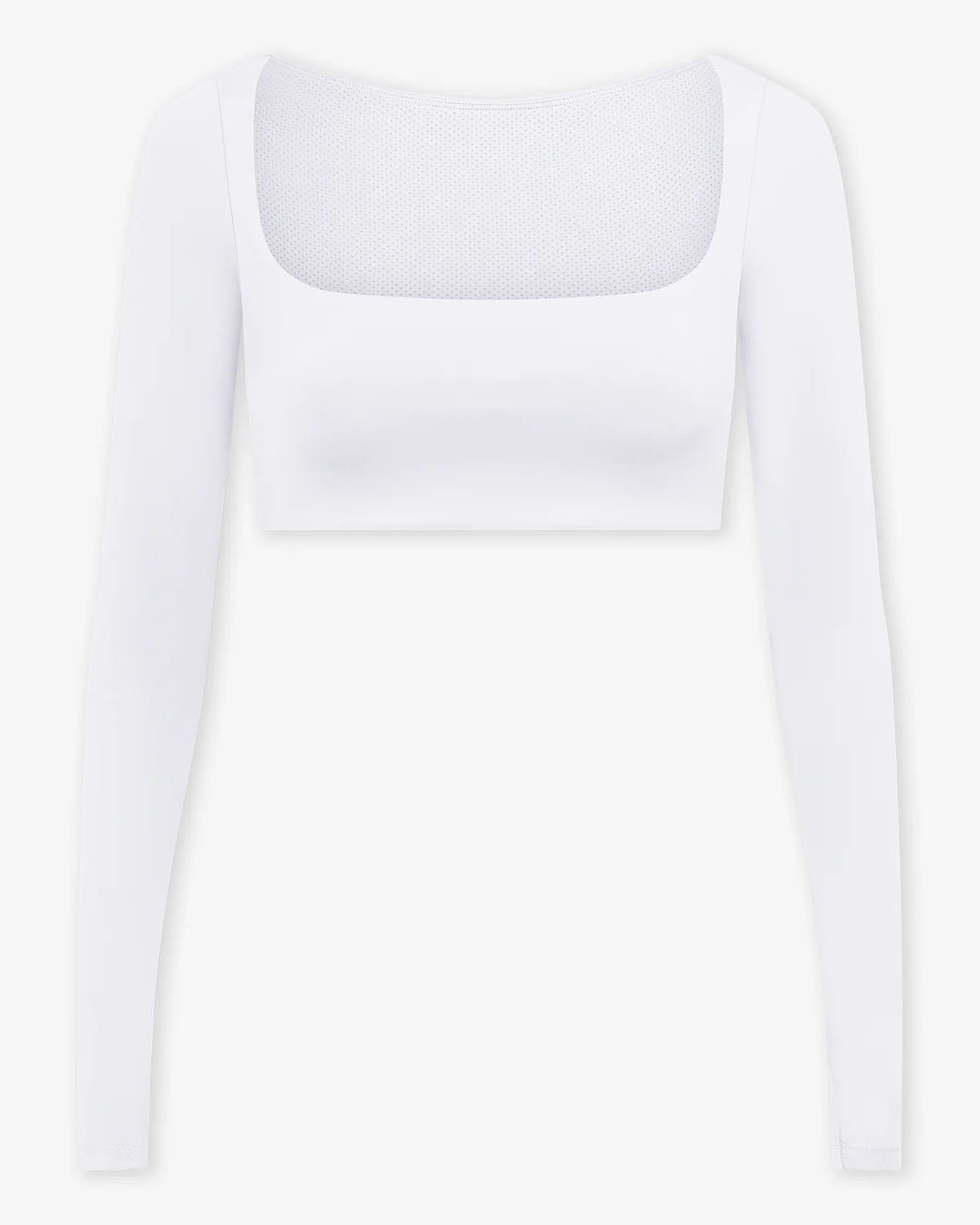 Freedom Scoop Long Sleeve Crop | White - Image 7