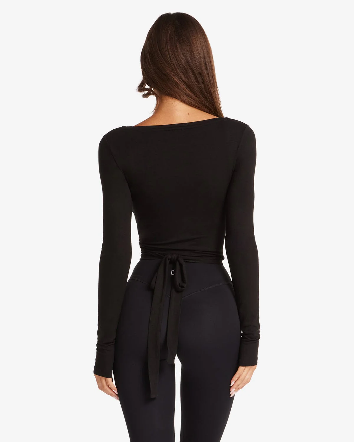 Ballet Wrap Top | Black - Image 4