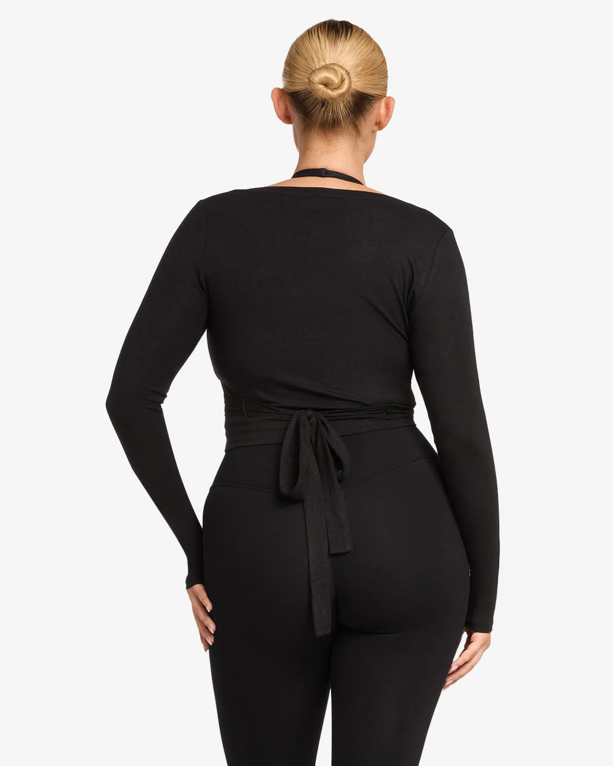 Ballet Wrap Top | Black - Image 9