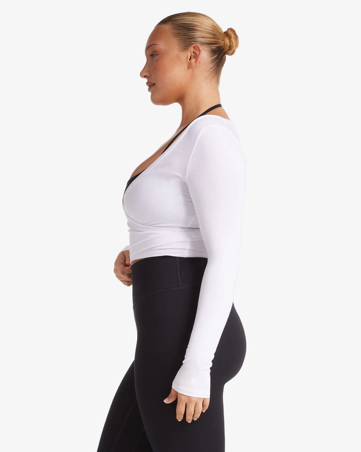 Ballet Wrap Top | White - Image 7