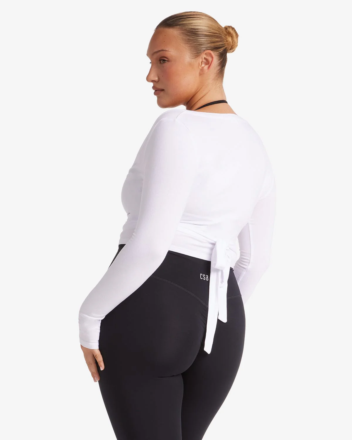 Ballet Wrap Top | White - Image 8