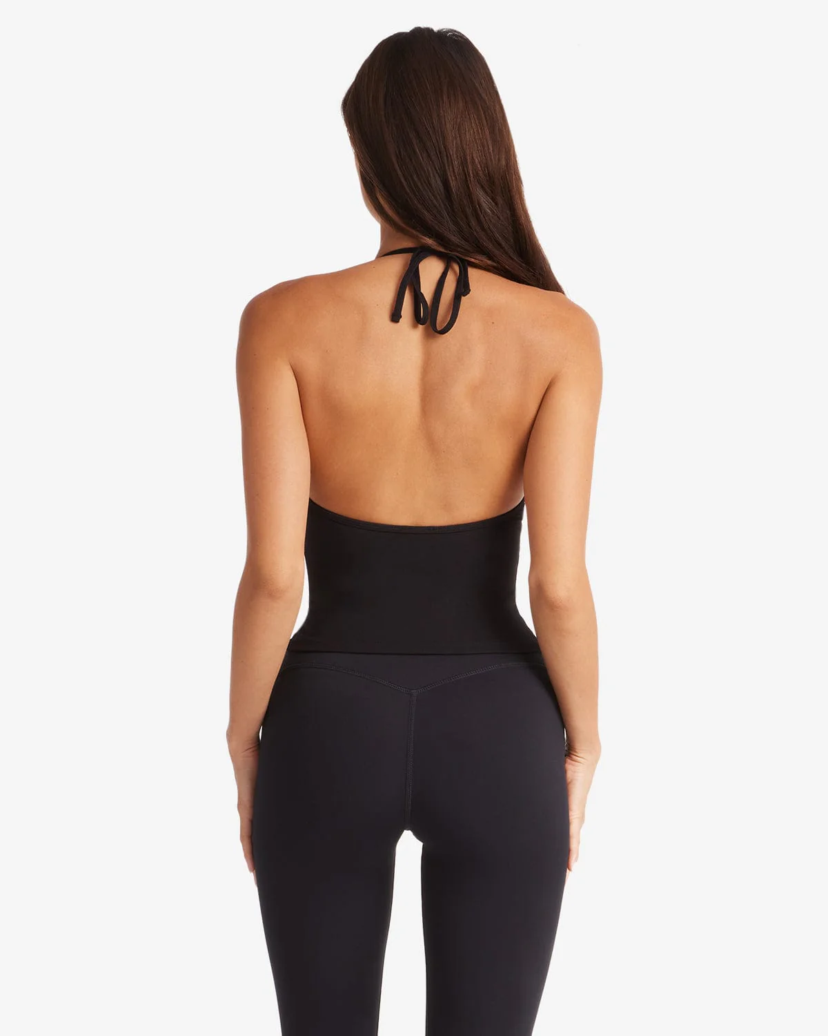 Halter Tie Tank | Black - Image 11