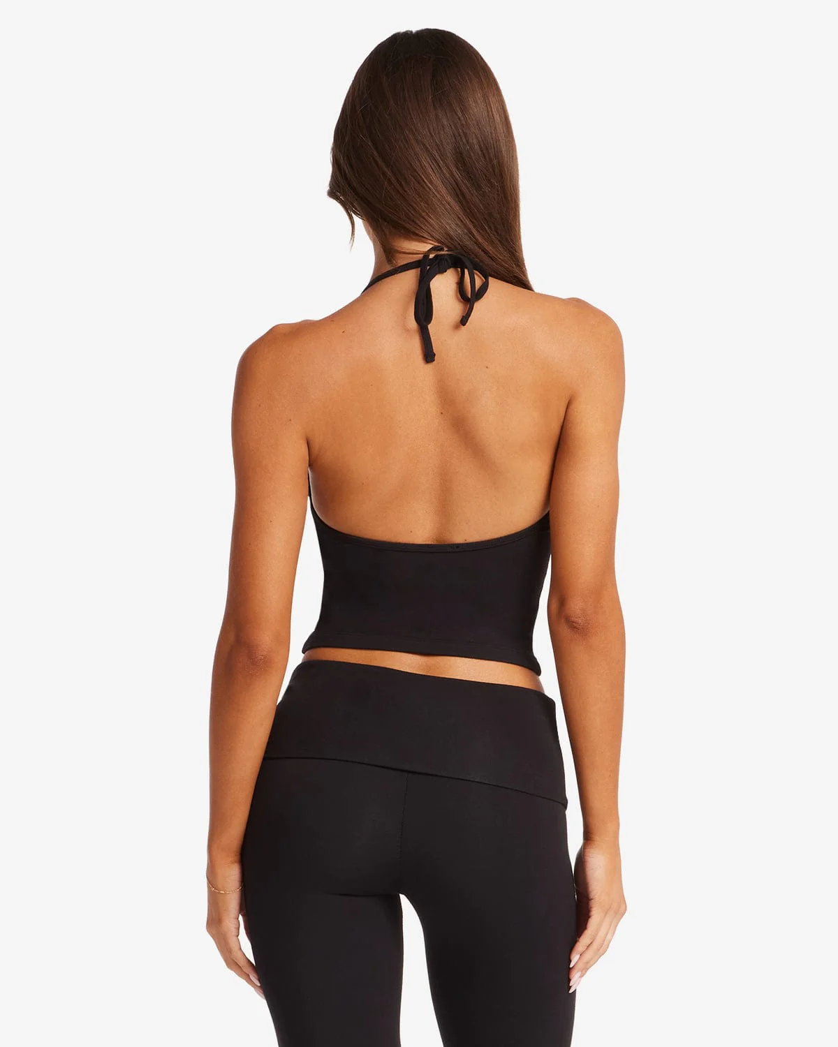 Halter Tie Tank | Black - Image 3