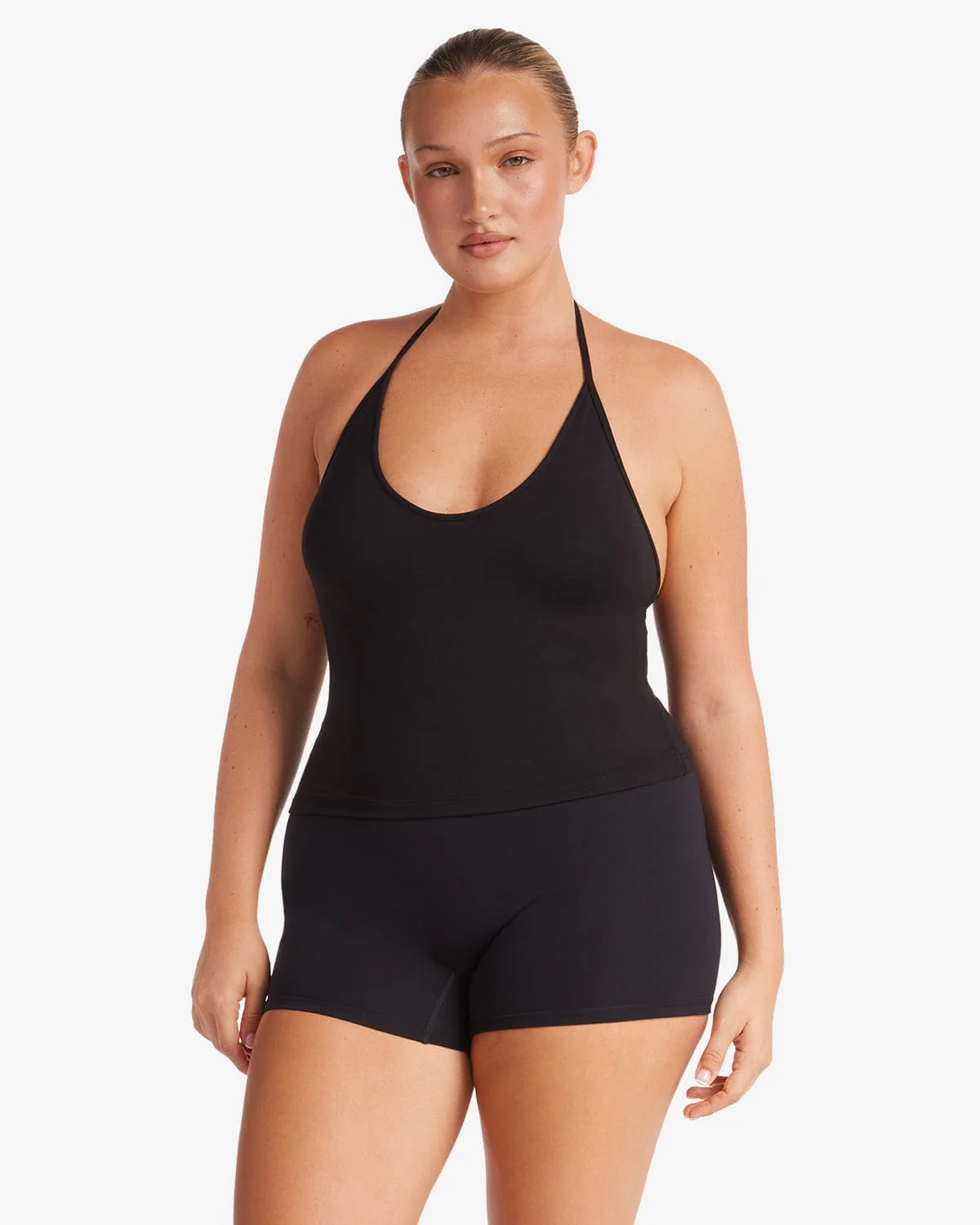 Halter Tie Tank | Black - Image 7