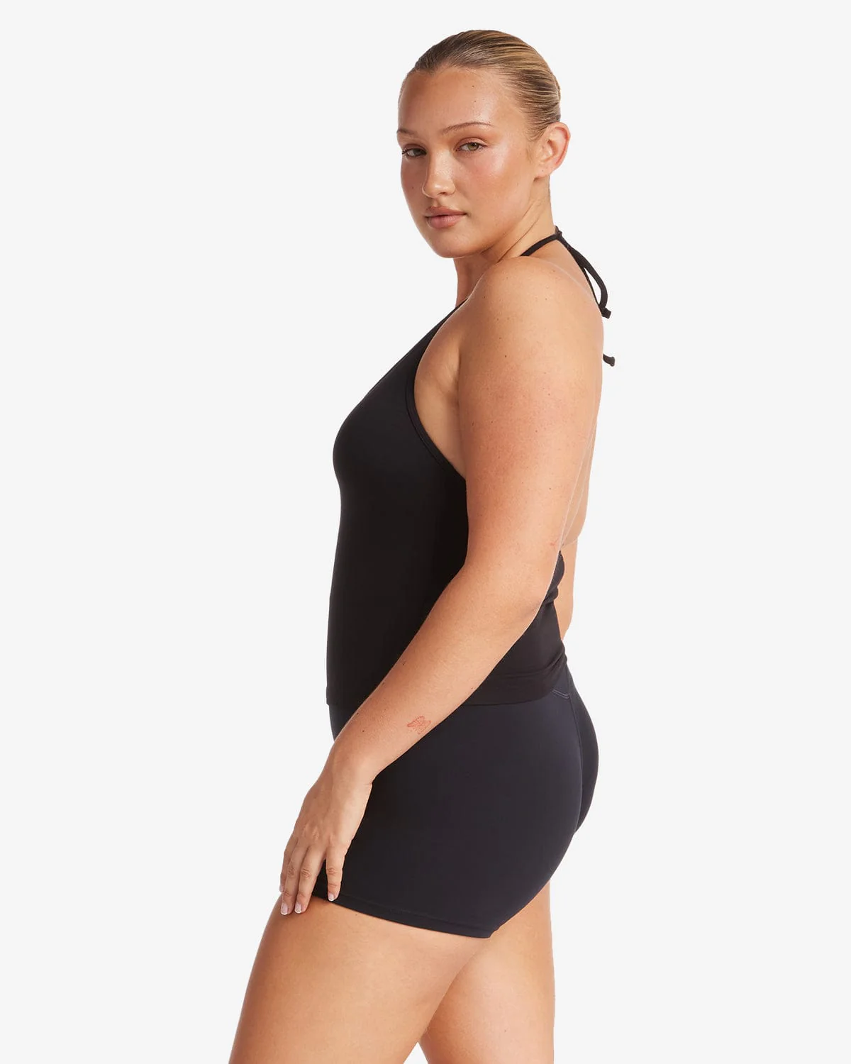 Halter Tie Tank | Black - Image 9