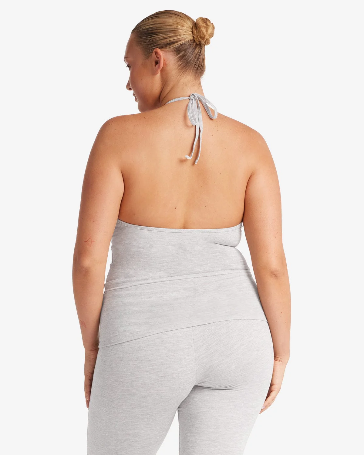 Halter Tie Tank | Light Grey - Image 7