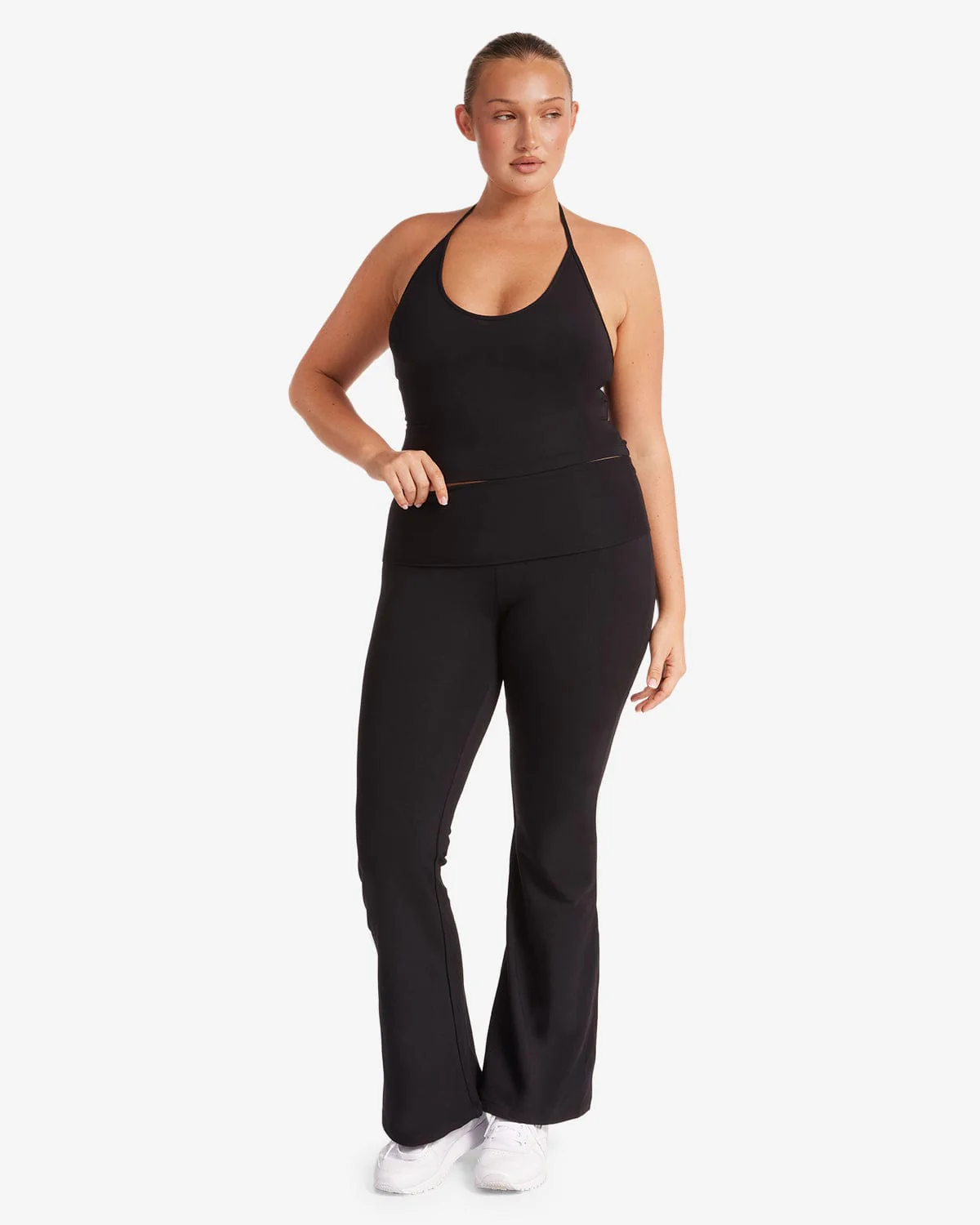 Jersey Flare Pant | Black - Image 14