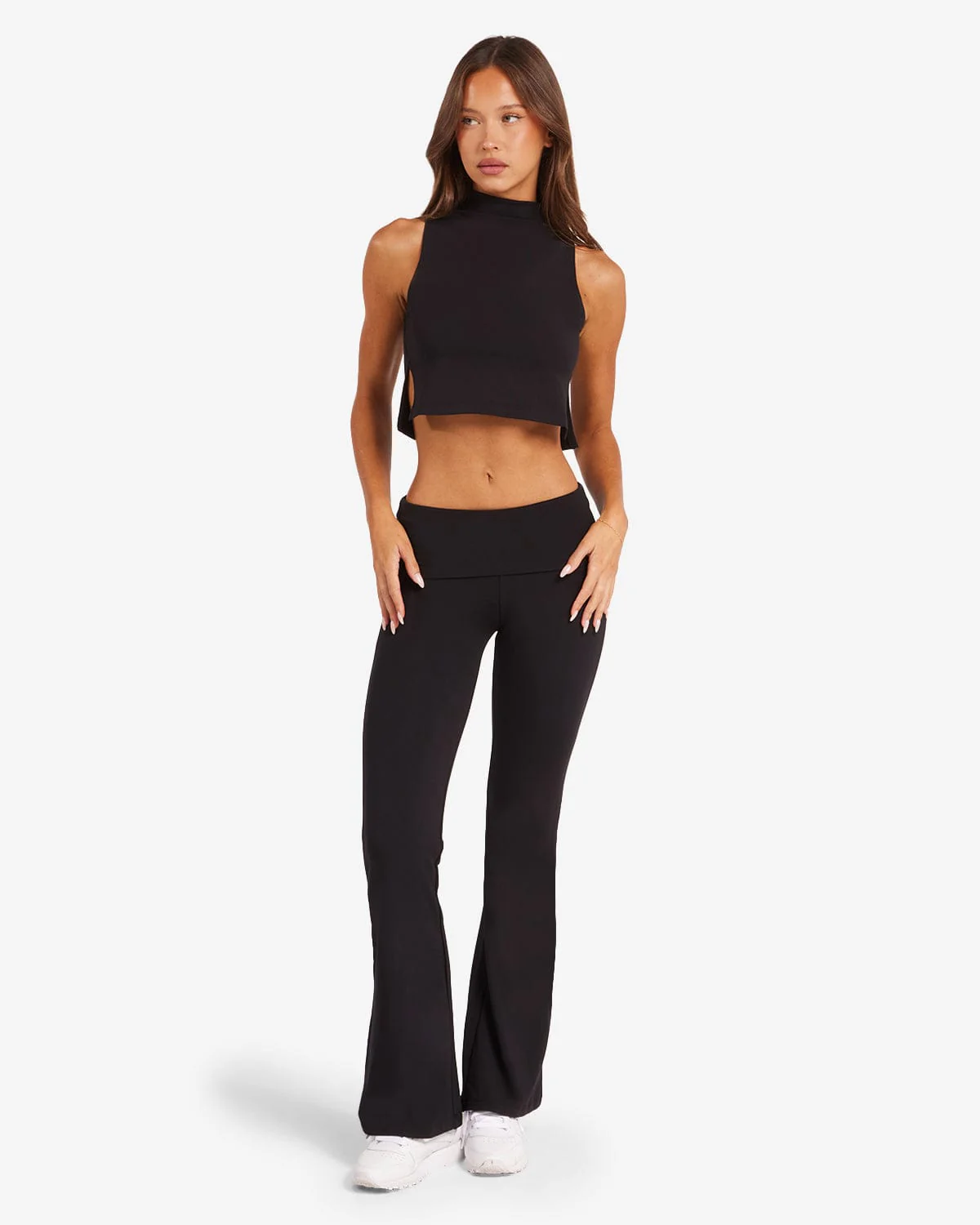 Jersey Flare Pant | Black - Image 7