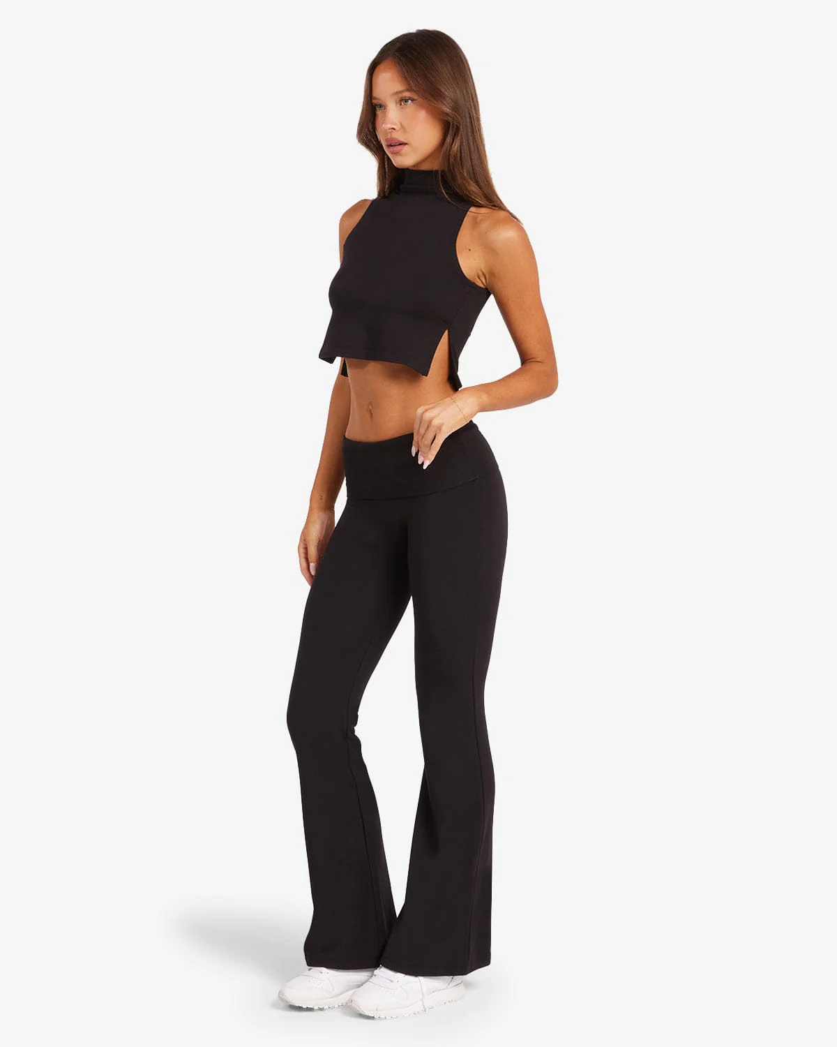 Jersey Flare Pant | Black - Image 8