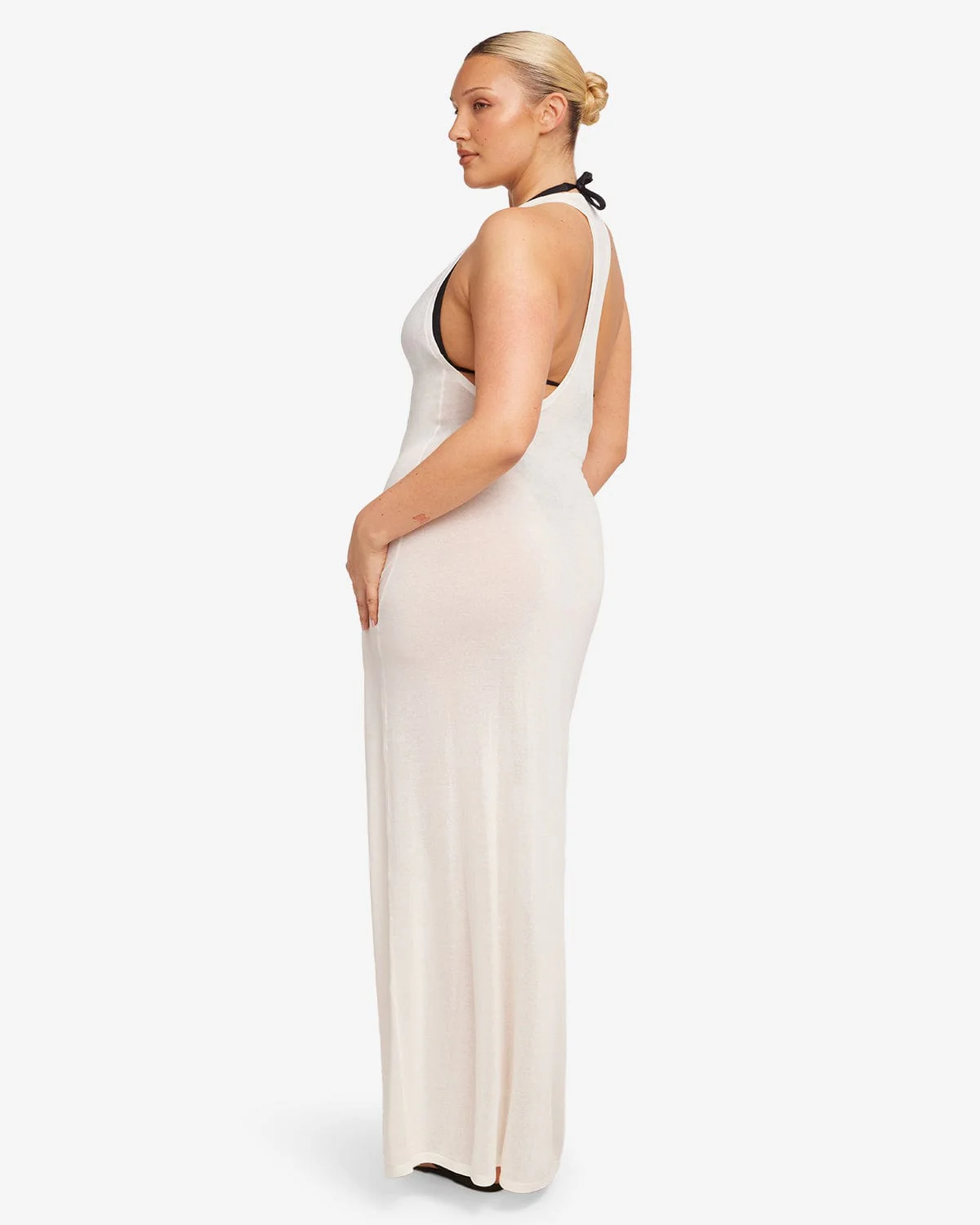 Racerback Slip Maxi Dress | Coconut - Image 11