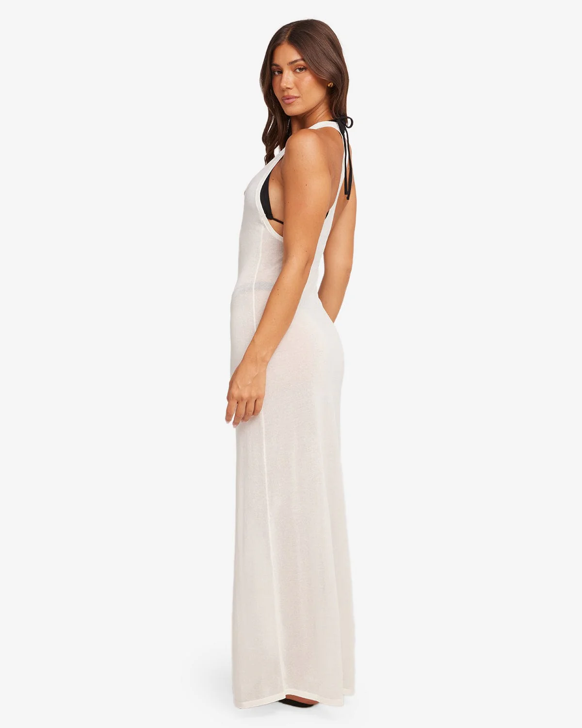 Racerback Slip Maxi Dress | Coconut - Image 7