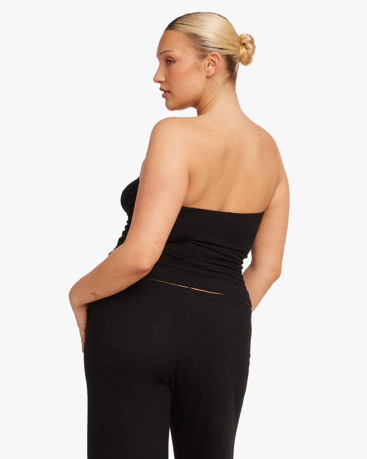 Terry Longline Bandeau | Black - Image 10