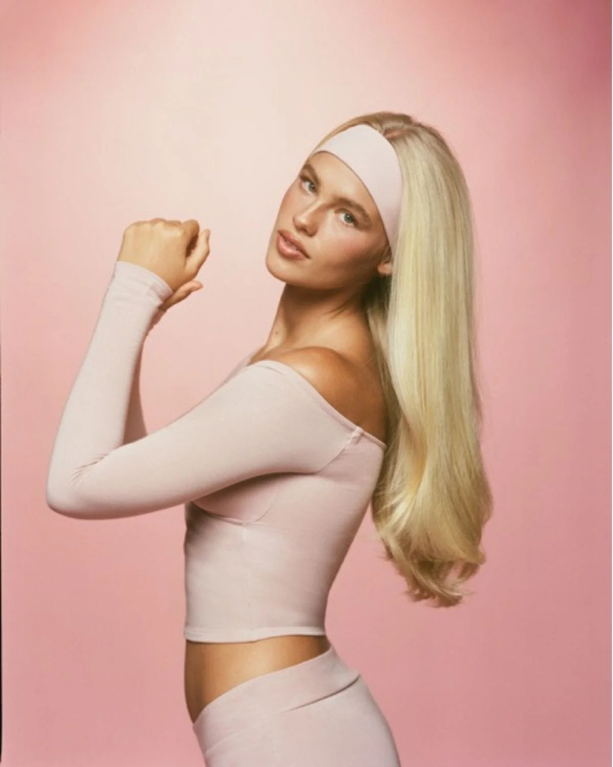 Off Shoulder Wrap Top | Dusty Pink - Image 8