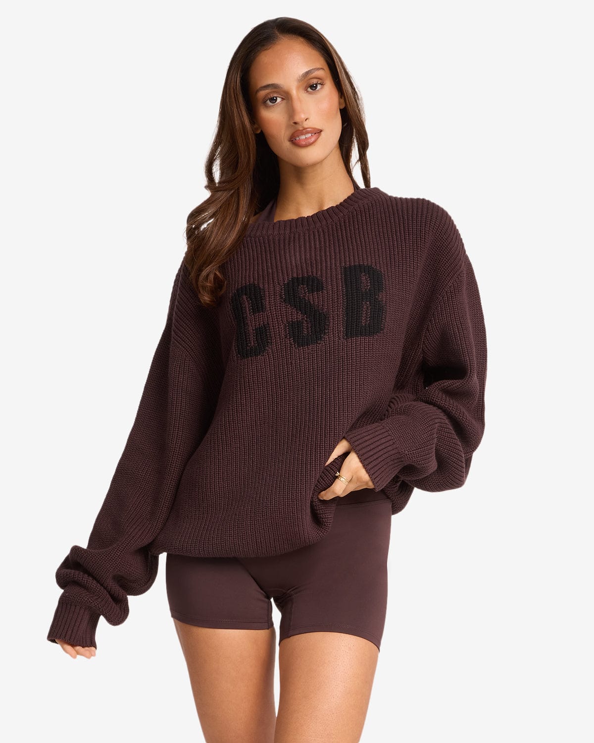 Off Shoulder Knit Sweater | Espresso - Image 13