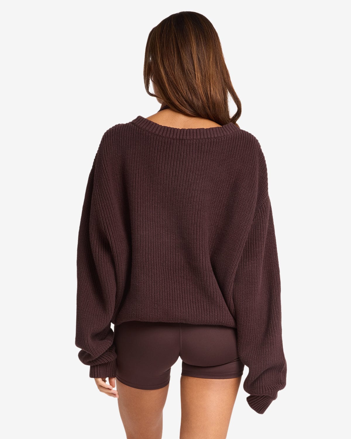 Off Shoulder Knit Sweater | Espresso - Image 14