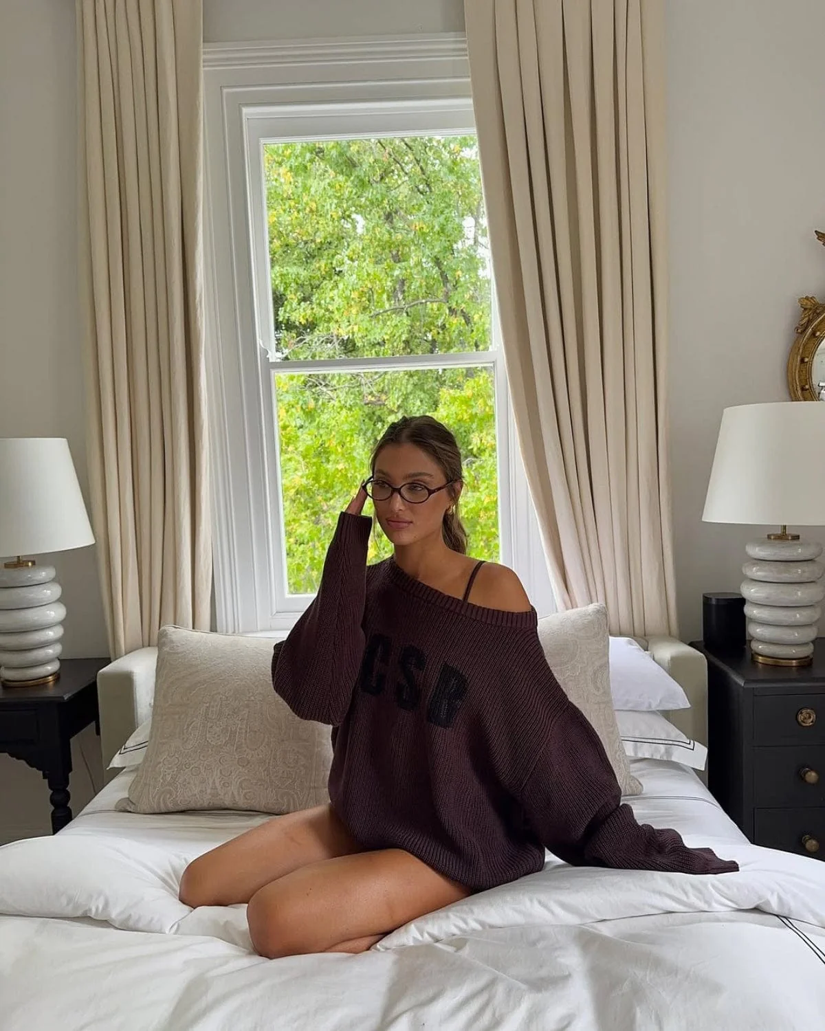 Off Shoulder Knit Sweater | Espresso - Image 4