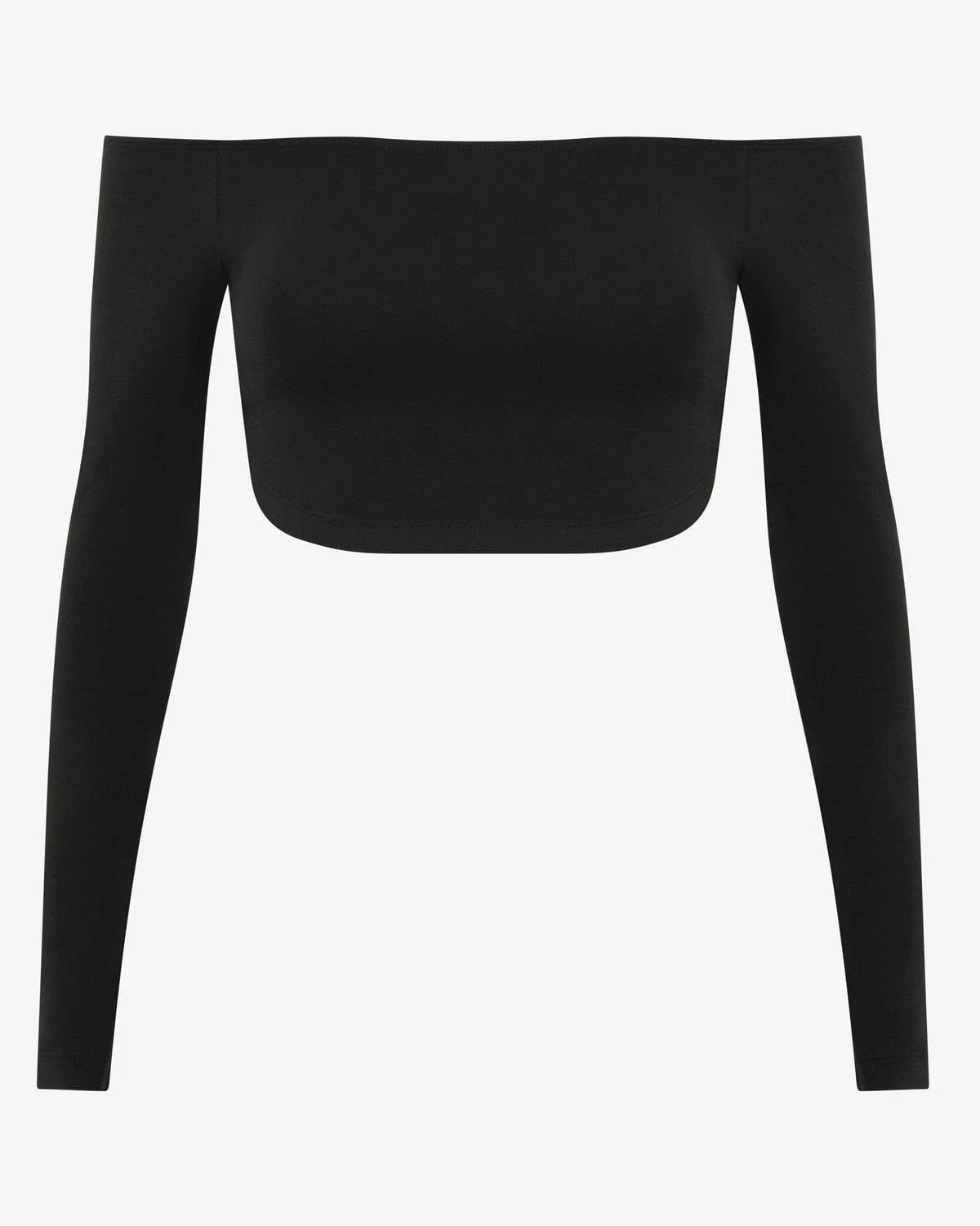 Open Back Long Sleeve Top | Black - Image 4