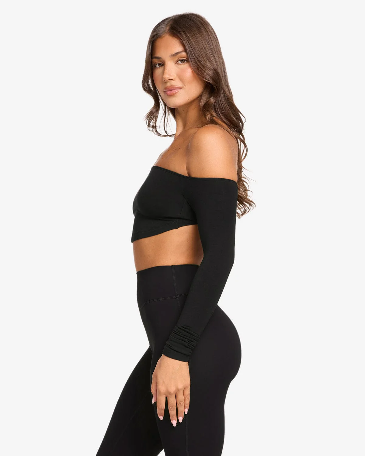 Open Back Long Sleeve Top | Black - Image 8