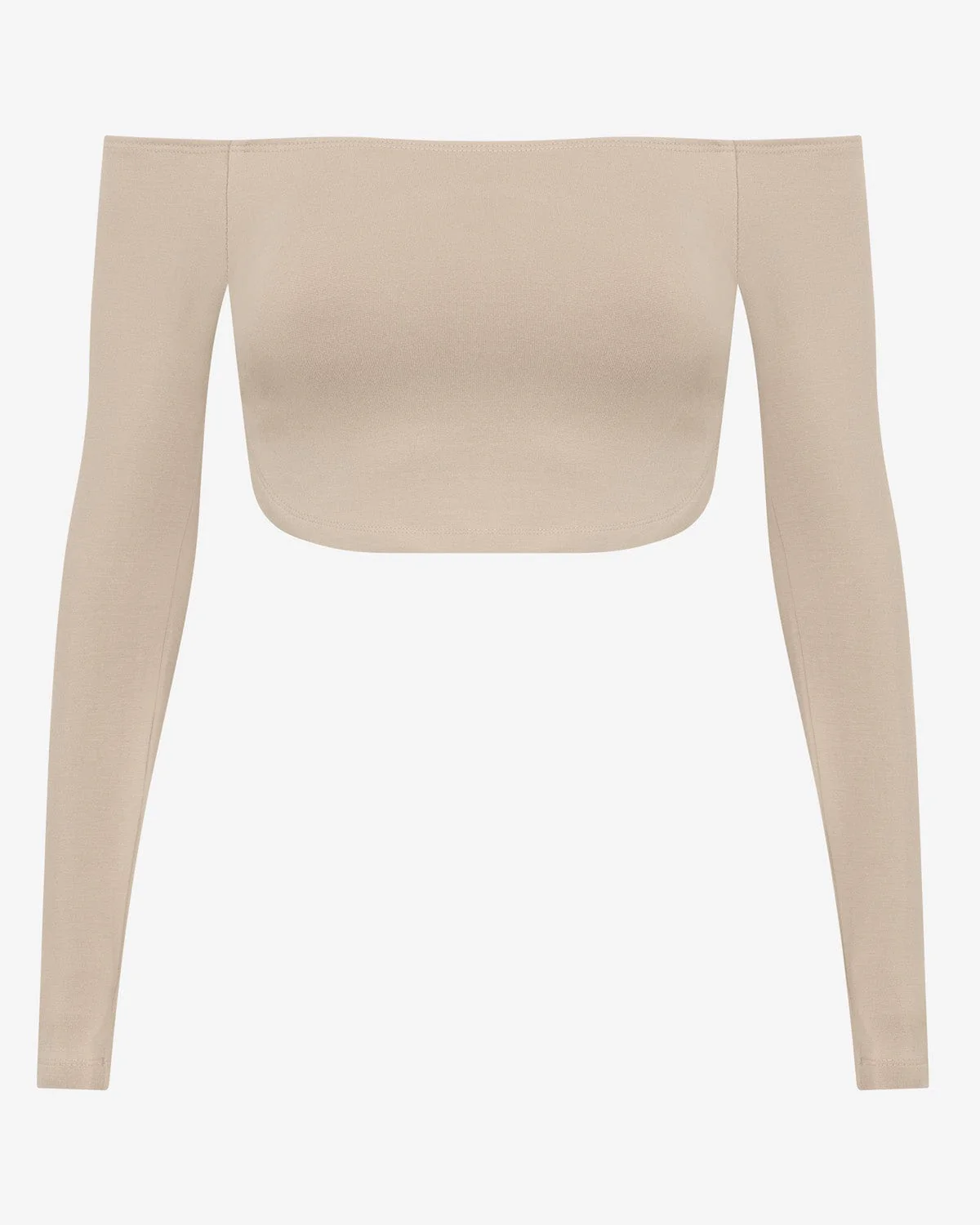 Open Back Long Sleeve Top | Fawn - Image 4