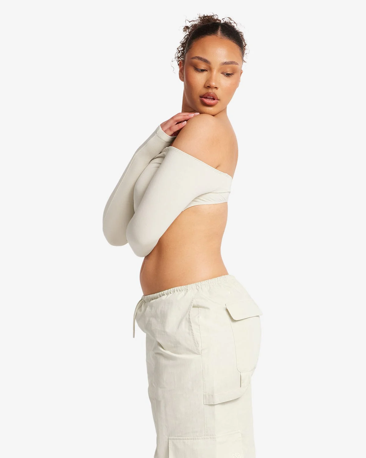 Open Back Long Sleeve Top | Oak - Image 8