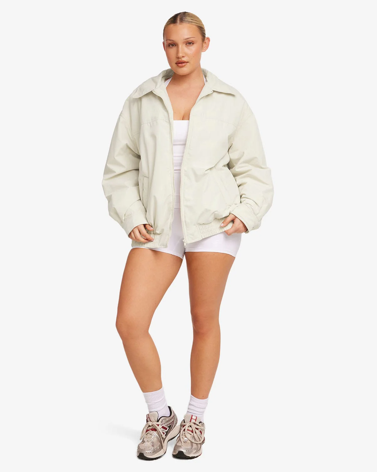 Oversized Bomber Jacket | Oak - Image 8