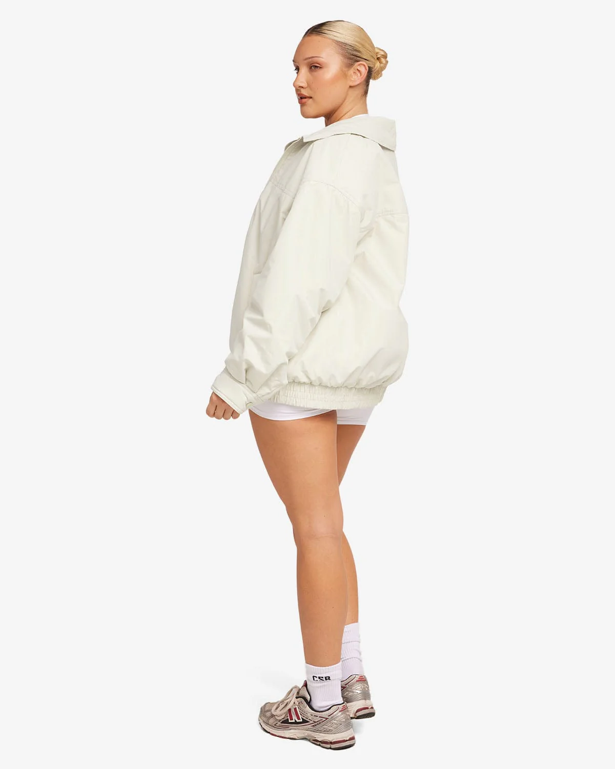 Oversized Bomber Jacket | Oak - Image 9