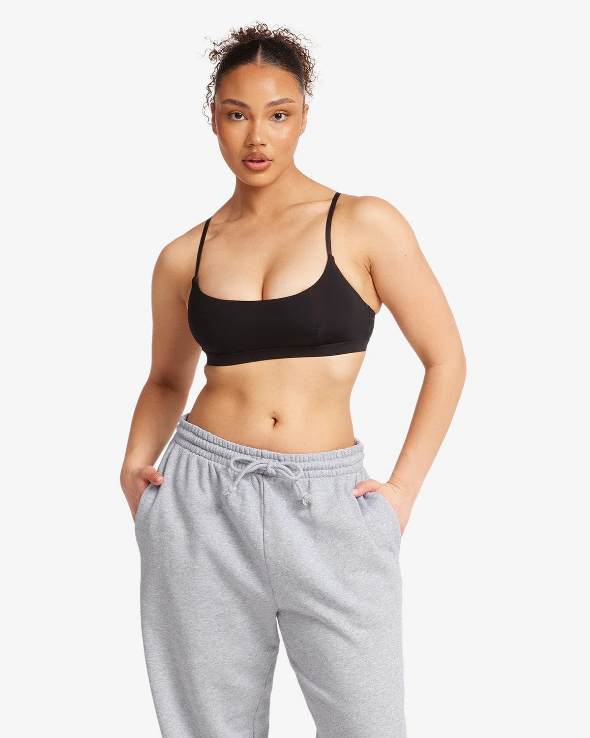 Scoop Neck Bralette | Black - Image 6