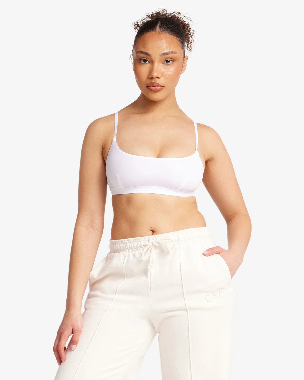 Scoop Neck Bralette | White - Image 6
