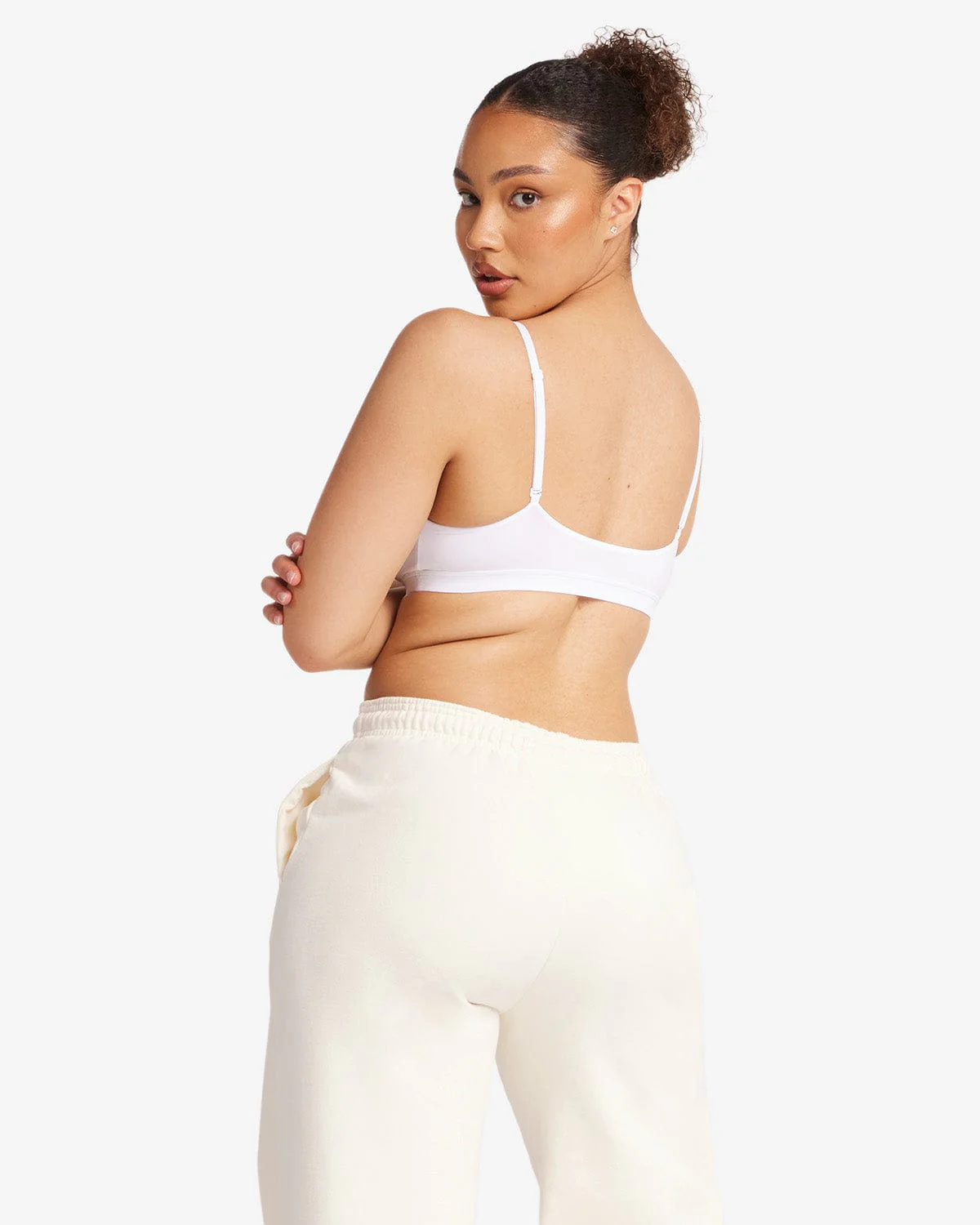 Scoop Neck Bralette | White - Image 7