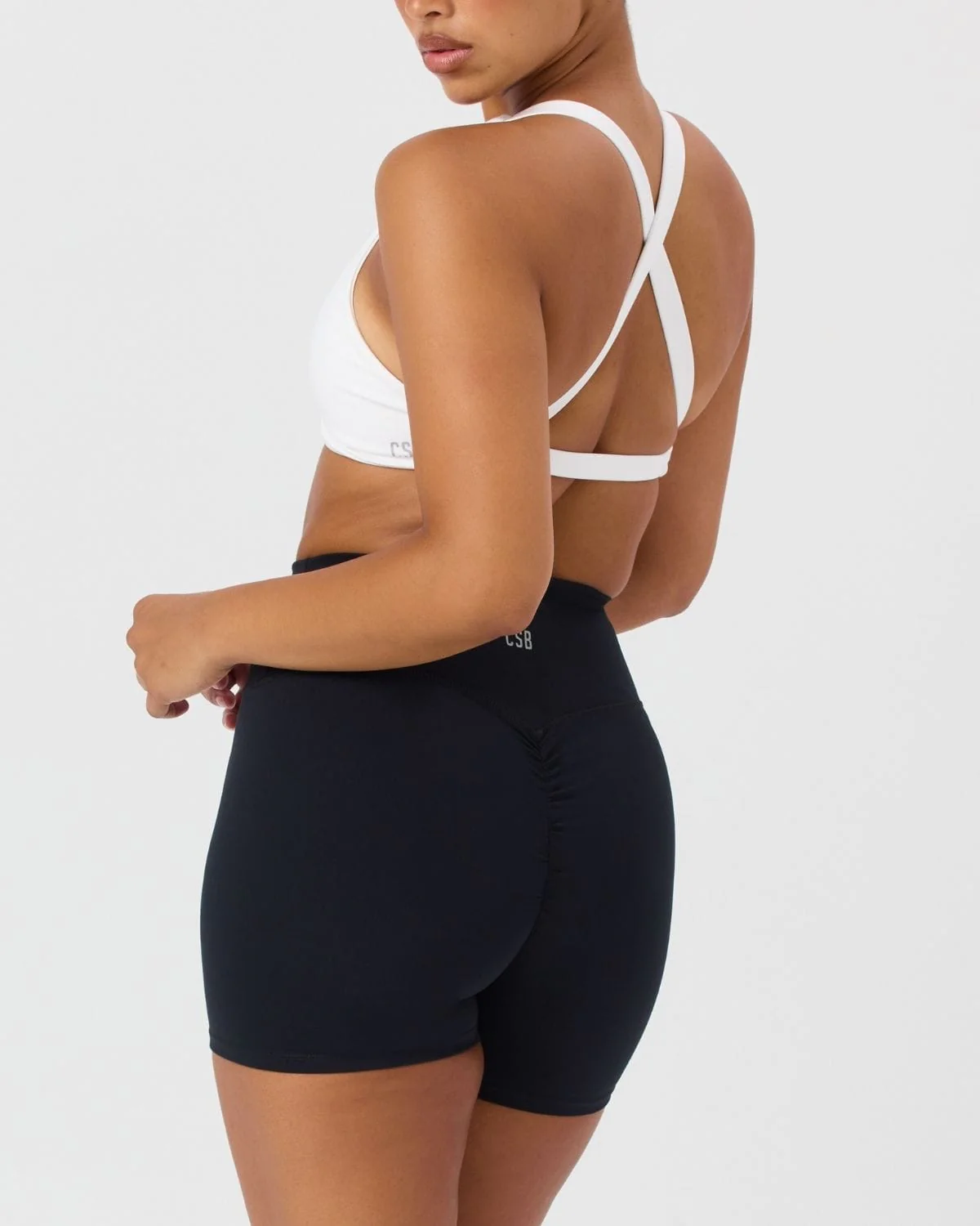 Serenity Scrunch Shorts 4" | Black - Image 3