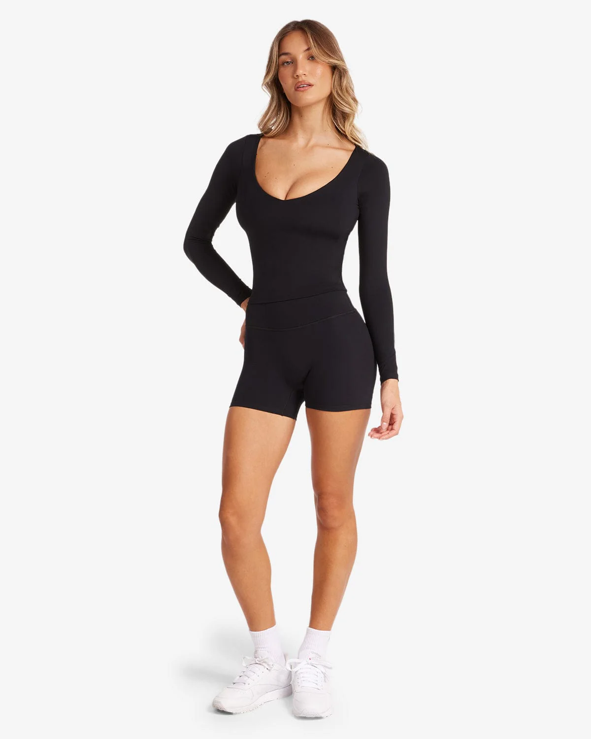 Serenity Scrunch Shorts 4" | Black - Image 9