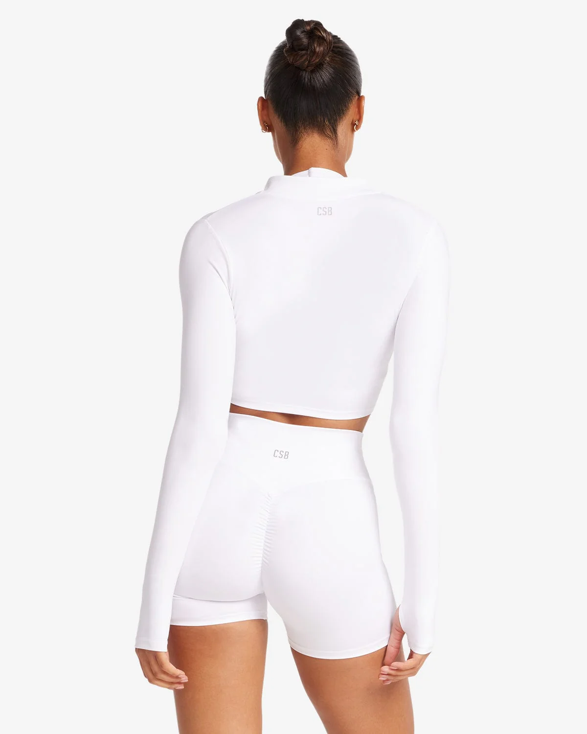 Serenity Sculpt Zip Jacket | White - Image 4