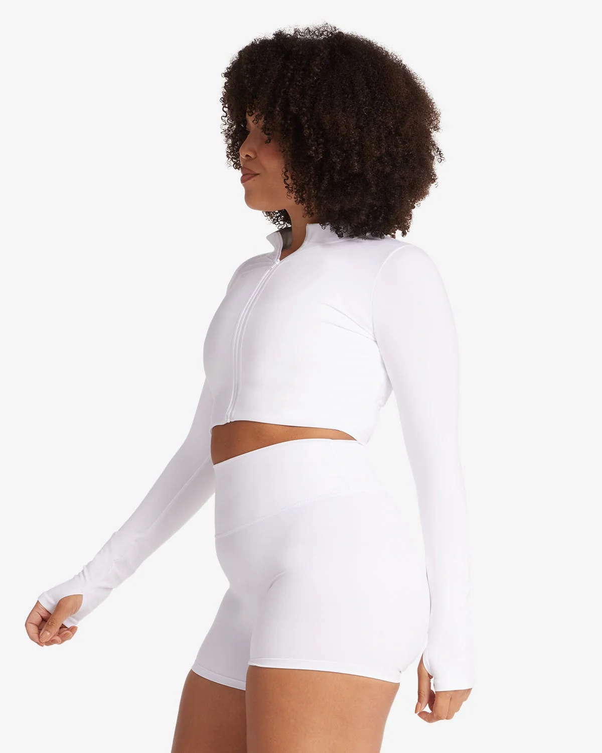 Serenity Sculpt Zip Jacket | White - Image 6